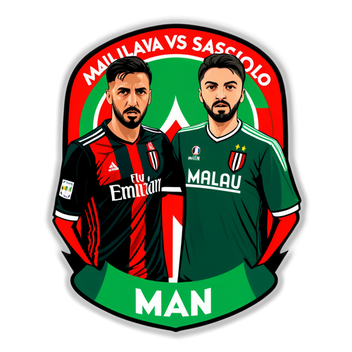 Stiker Pertandingan Coppa Italia: Milan vs Sassuolo