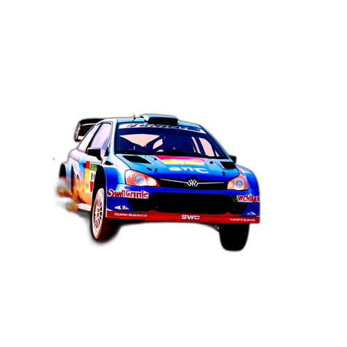 Actionfylt Rallybil Hopp