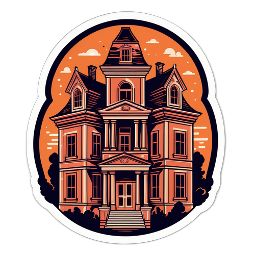 铜币大厦：疯狂拍卖场景幽默贴纸