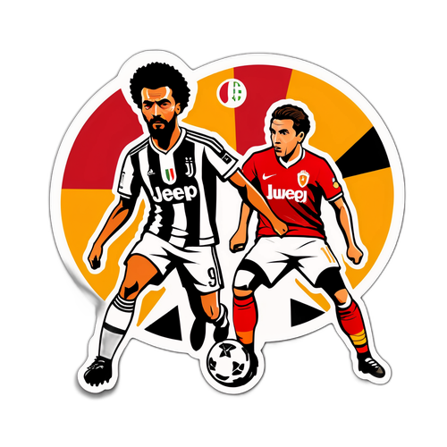מדבקה עיצובית של שחקני יובנטוס וגלטסראיי