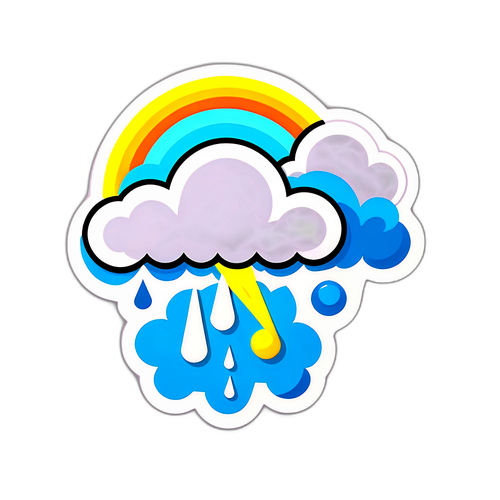 Sticker de pronóstico del tiempo en Posadas