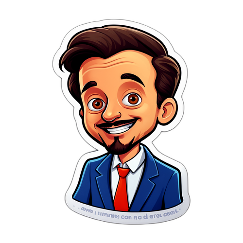 Humor van Arnaud Ducret Sticker