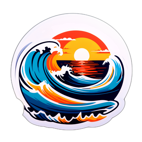 Autocollant Le Phocéen – Scène Iconique de Marseille