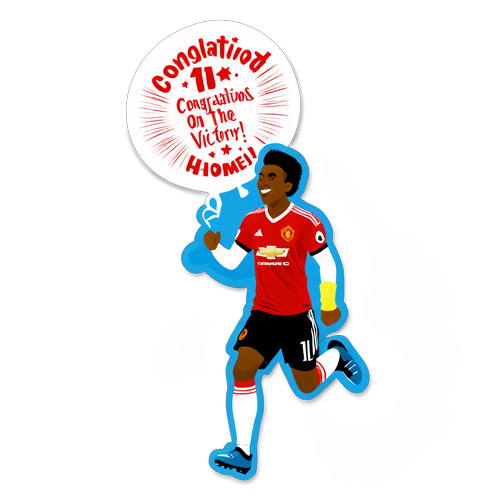 Thiết kế sticker cầu thủ Manchester United chúc mừng chiến thắng!