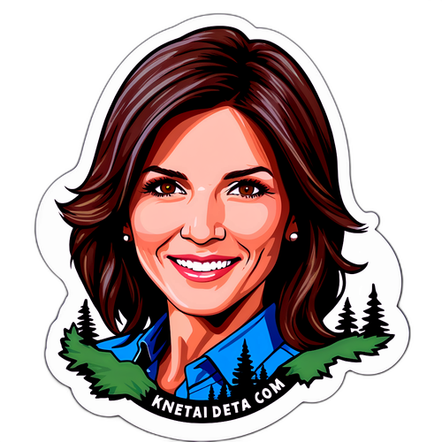 Kristi Noem med Sør-Dakotas naturskjønnhet