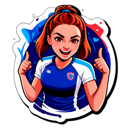 Анна Мусевич в спортивной форме с эмоциями победы