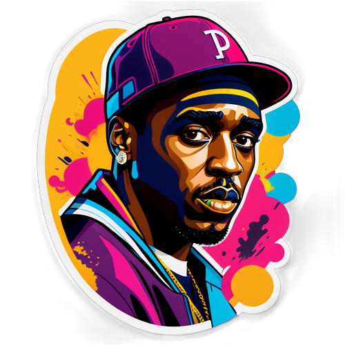 Pintura Artística do Rapper P Diddy