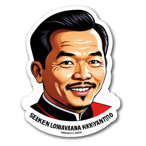 Stiker Informasi tentang Sekjen PDIP Hasto Kristiyanto