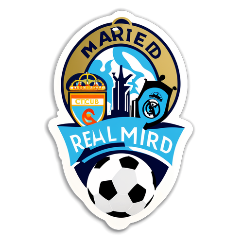 Reaali Madrid ja Manchester City logo yhdistettynä