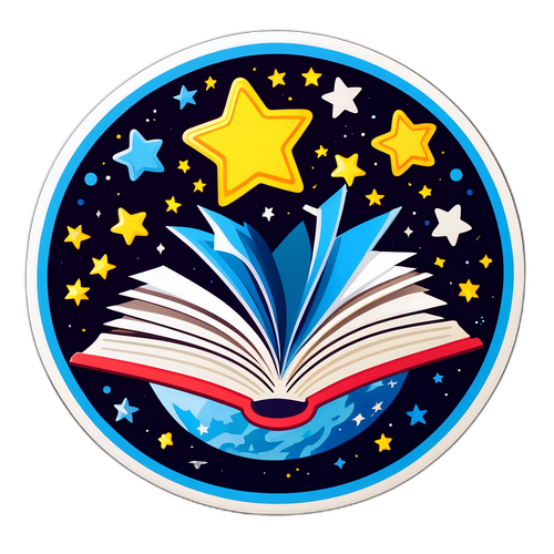价值学习的书籍与星星贴纸