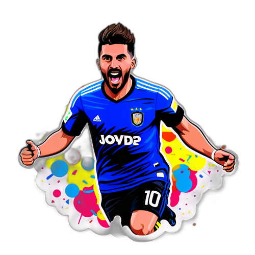 Aníbal Moreno Celebrando un Gol