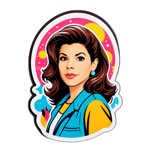 Autocollant de Marisa Tomei au style des années 90
