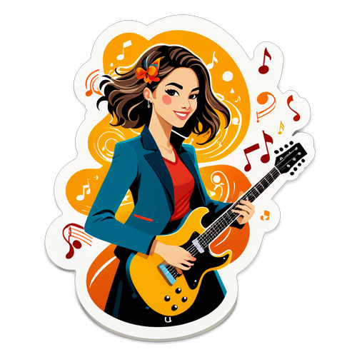 Alissa Jung con elementi musicali