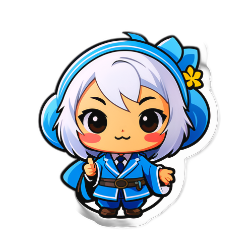 玉川キャラクターのステッカー