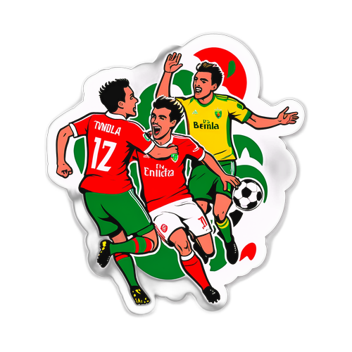 Pertembungan Pemain Tondela dan Benfica