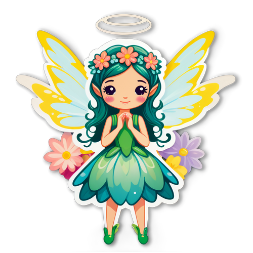 Whimsical Garden Fairy Sticker
