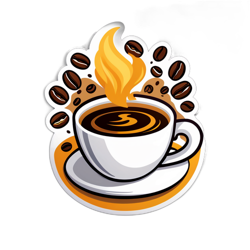 Thiết Kế Decal Cốc Cà Phê Nóng