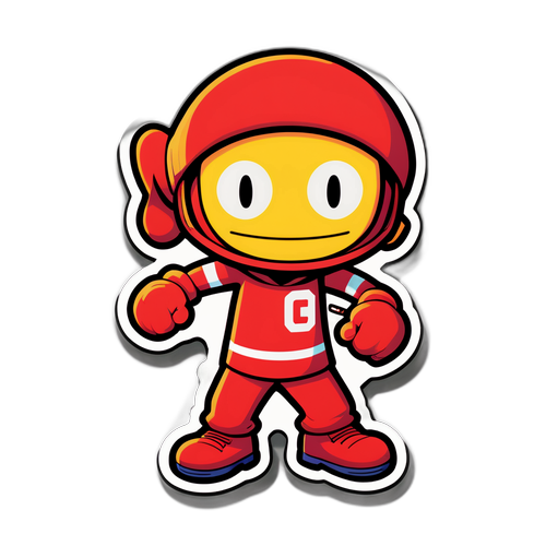 Un sticker de búsqueda de personajes en un juego