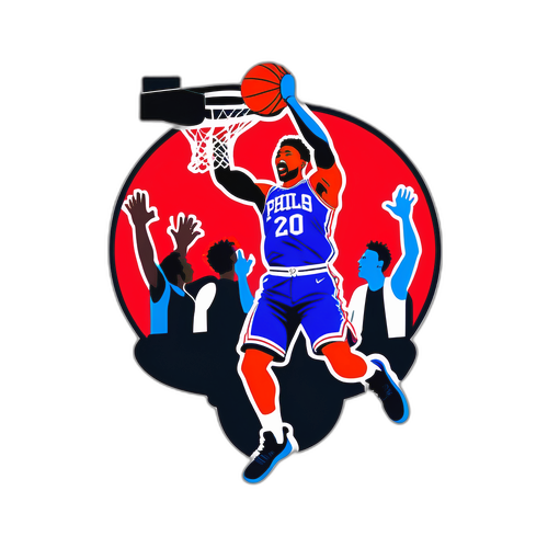 Manlalaro sa 76ers na Gumagawa ng Dramatic Dunk