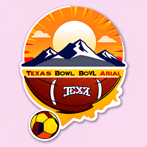 Texas vs Arizona State Peach Bowl Sticker