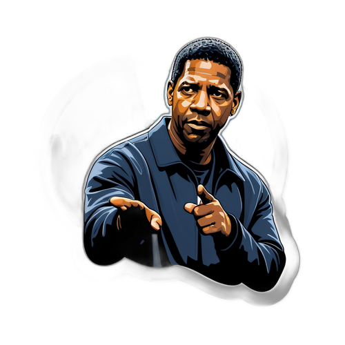 Adesivo de Denzel Washington
