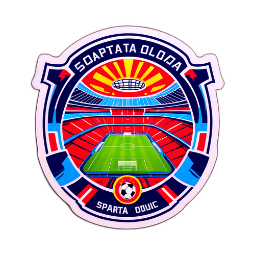 Samolepka pro oslavu zápasu Sparta vs. Olomouc