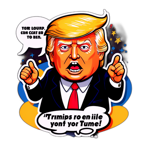 Caricatura di Trump che Parla