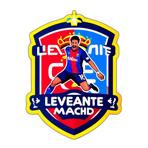 Sticker für das Fußballspiel Levante gegen Real Madrid