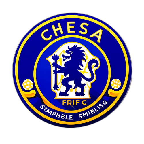 Artistieke weergave van het Chelsea FC embleem