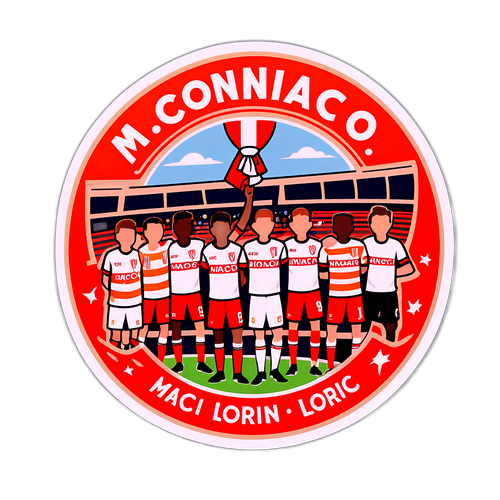 Autocolant meci Monaco vs Lorient
