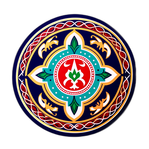 Autocollant traditionnel pour le 1er novembre en Algérie