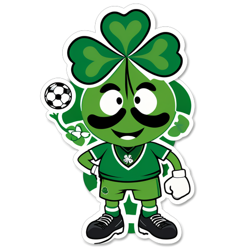 Sticker ya Shamrock Inayosherehekea