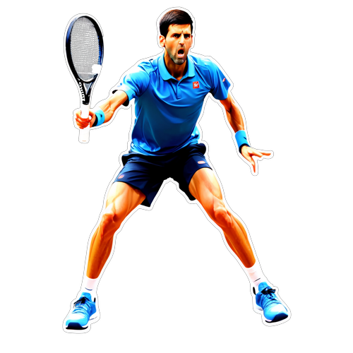 Unleash Your Inner Champion: Novak Djokovic's Mid-Serve Focus Captured! Must See!