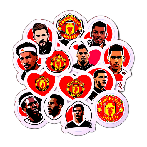 Những nhãn dán thể hiện tình yêu với đội bóng Man Utd