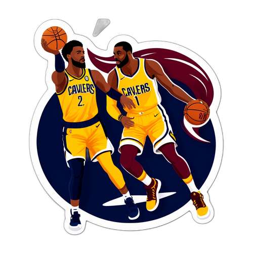 Ilustração do jogo entre os Cavaliers e Pacers