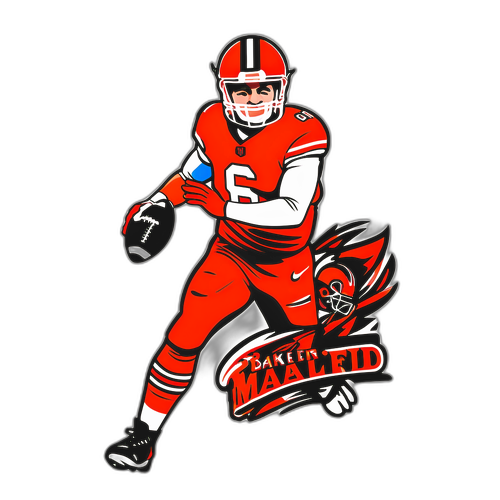 Baker Mayfield Bold Sticker Design