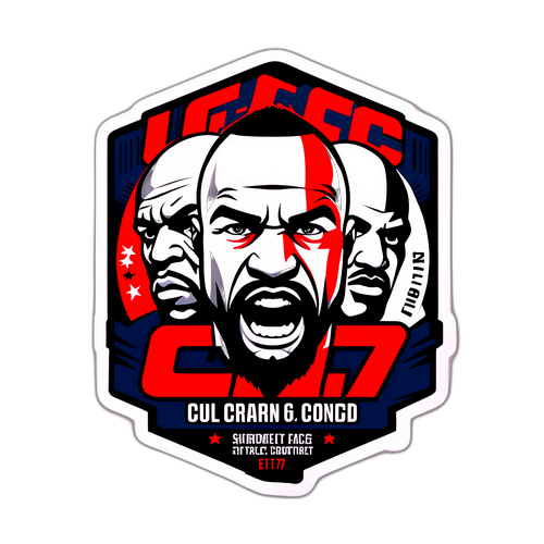 UFC 317 Bold Sticker Design