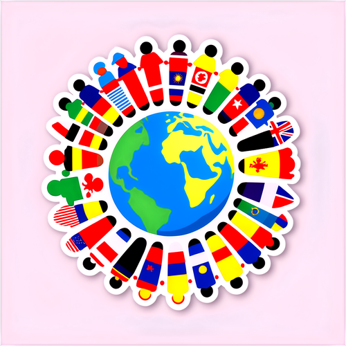 国际交流会议主题贴纸