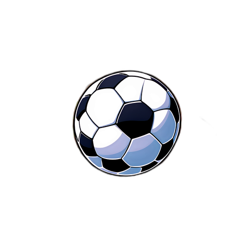 열정적인 축구공 스티커
