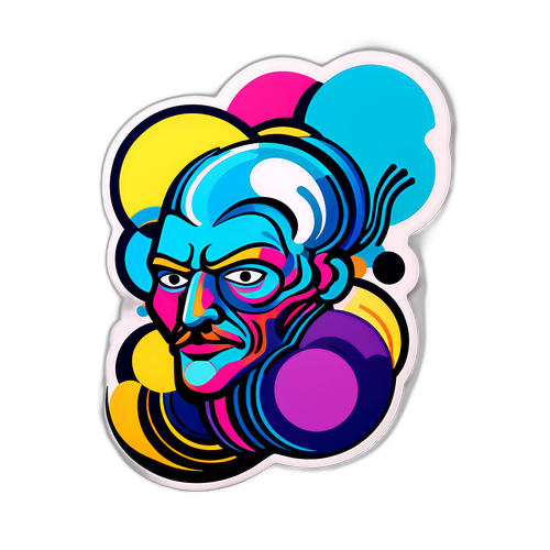 Moderne, abstrakt representasjon av Mikkel Christiansen