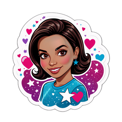 Fernsehstar Aufkleber