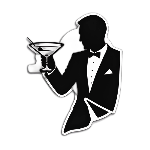 Snygg klistermärke av James Bond