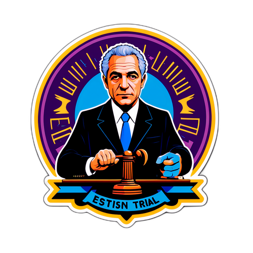 Sticker Retro Gaya Perbicaraan