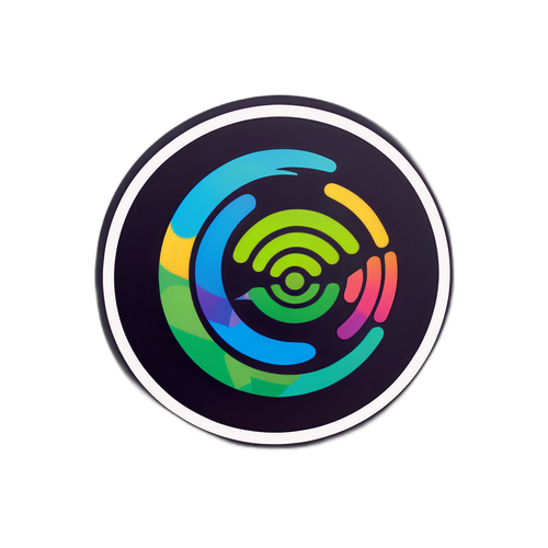 Spotify Logo med Farverig Lydvåge