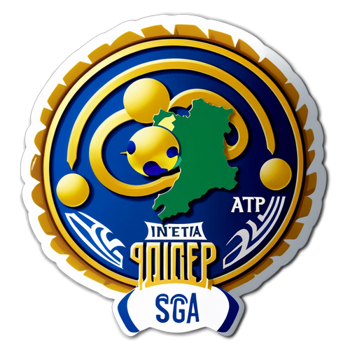 Sticker de la Supercopa Italiana con los logos de Inter y Atalanta, destacando la fecha del partido