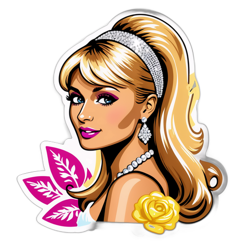 Adesivo Glamouroso de Paris Hilton