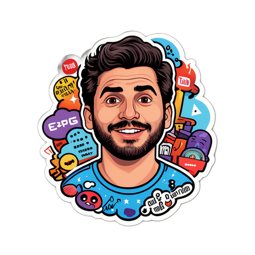 Humorous Ethan Klein Sticker