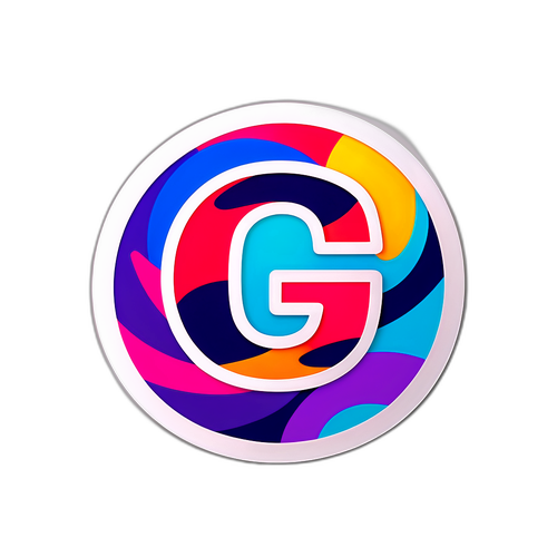आधुनिक 'G' स्टिकर डिजाइन