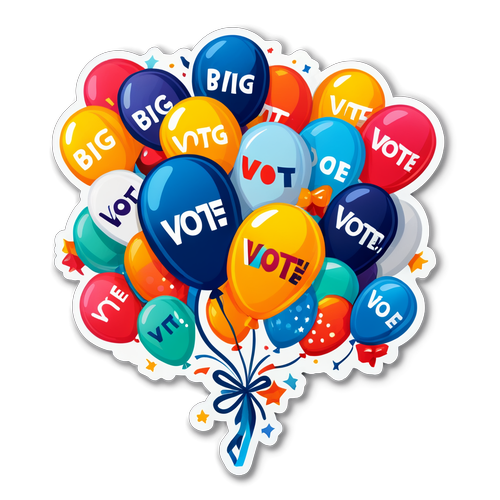 Get Ready to Celebrate: It's Big Vote Day! 🎉 Balloons, Streamers, and Your Voice Matter!