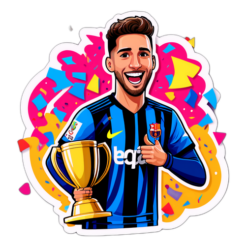 Stiker Pemain Terbaik La Liga dengan Piala
